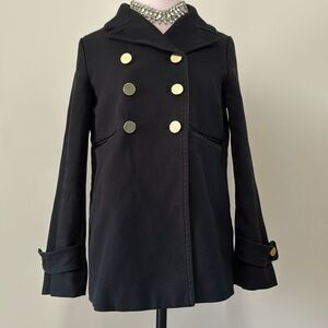 GAP Military style black jacket with gold buttons in size small